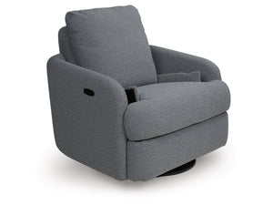 Alainmont Next-Gen Nuvella Performance Fabric Swivel Power Recliner by Ashley Furniture A3000738 Salt and Pepper
