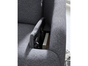 Alainmont Next-Gen Nuvella Performance Fabric Swivel Power Recliner by Ashley Furniture A3000738 Salt and Pepper