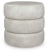 Load image into Gallery viewer, Ummi Swivel Accent Ottoman by Ashley Furniture A3000792 Bone