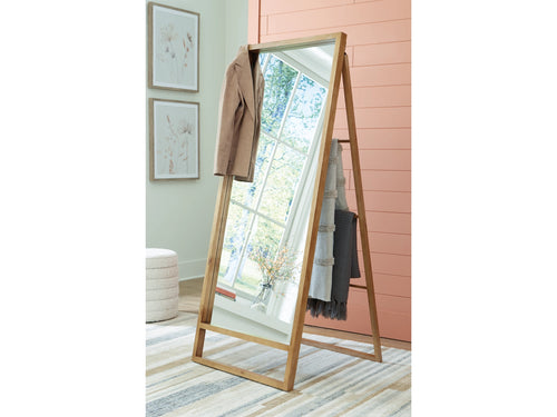 Devford Floor Mirror by Ashley Furniture A8010341 Brown