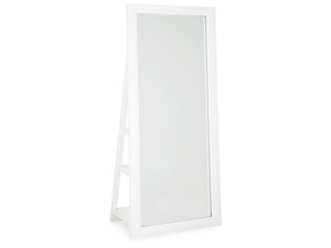 Evesen Floor Standing Mirror with Storage by Ashley Furniture A8010383 White