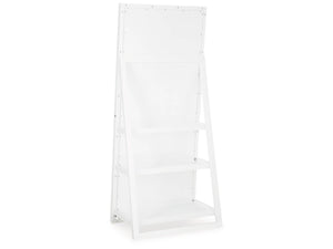 Evesen Floor Standing Mirror with Storage by Ashley Furniture A8010383 White