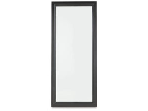 Evesen Floor Standing Mirror with Storage by Ashley Furniture A8010384 Black