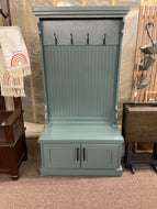 Poplar Gala Hall Tree & Plain Base by American Heartland 80715DB Dark Blue