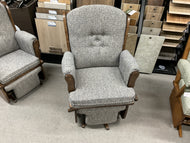 Swanback Maple Glider by D&E Workshop 170 Almond Stain R1-104 Hudson