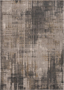 Aura 9'10"X 13'2" Ivory/Grey Contra Area Rug by KAS Rugs
