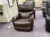 Trouper Leather Rocker Recliner by La-Z-Boy Furniture 10-724 LB172779 Walnut