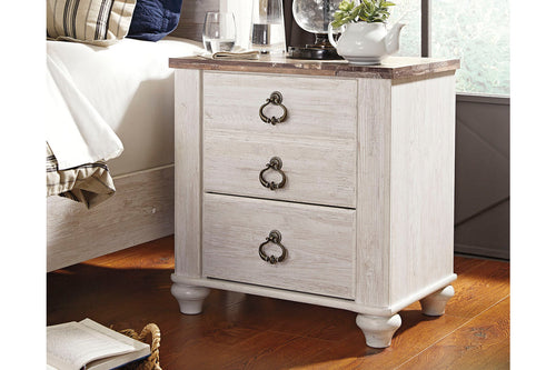 Willowton 2 Drawer Nightstand by Ashley Furniture B267-92