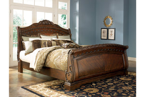 North Shore Queen Sleigh Bed Set by Ashley Furniture B553-74, 75, 77