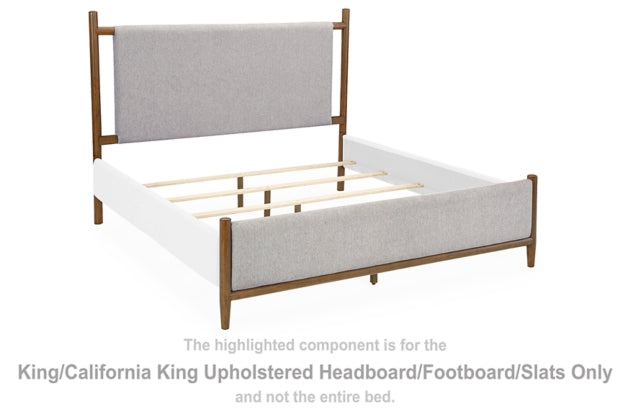 Lyncott King/California King Upholstered Headboard, Footboard, Slats & Rails by Ashley Furniture B615-82, 97