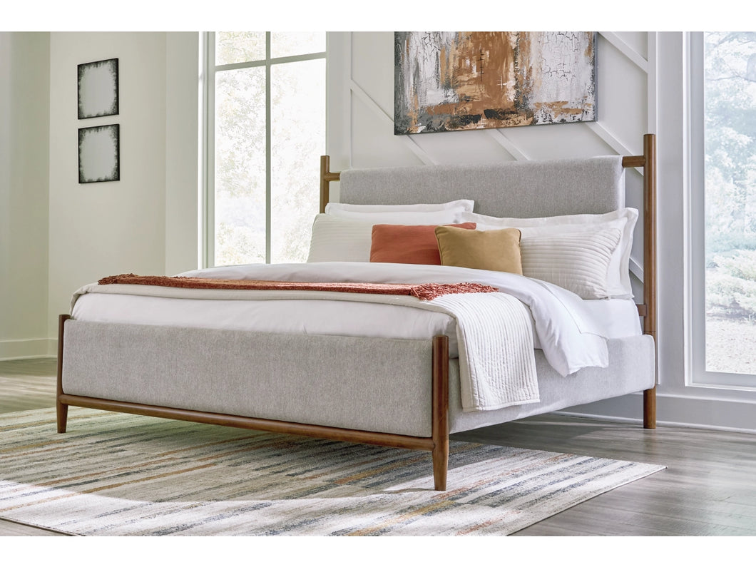 Lyncott King/California King Upholstered Headboard, Footboard, Slats & Rails by Ashley Furniture B615-82, 97
