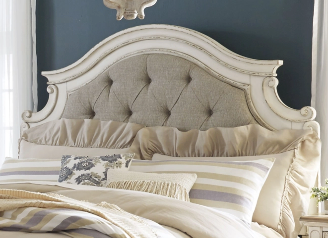 Realyn Queen Upholstered Headboard by Ashley Furniture B743-57