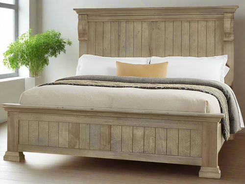 Corbel King Bed by Vaughan-Bassett 157-669,966,733,MS-MS2