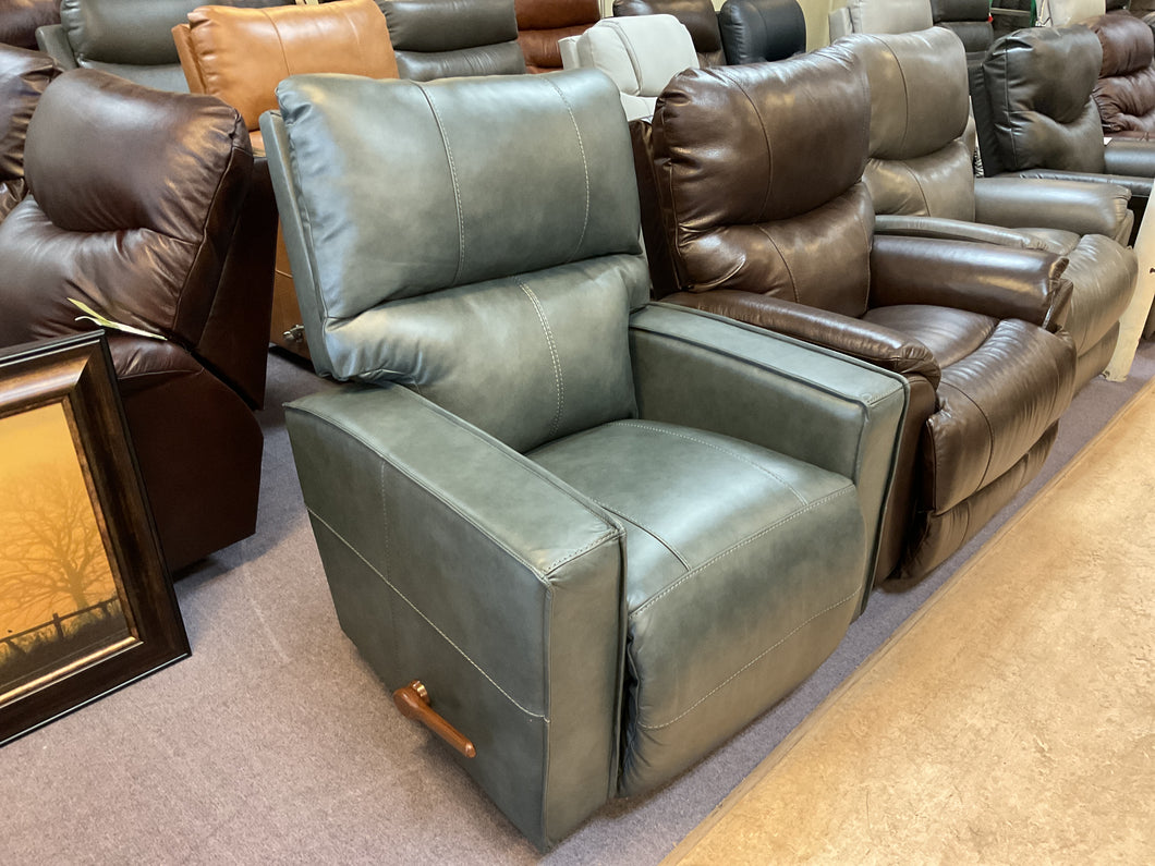 Maddox Leather Rocking Recliner by La-Z-Boy Furniture 10-759 LB192959 Slate