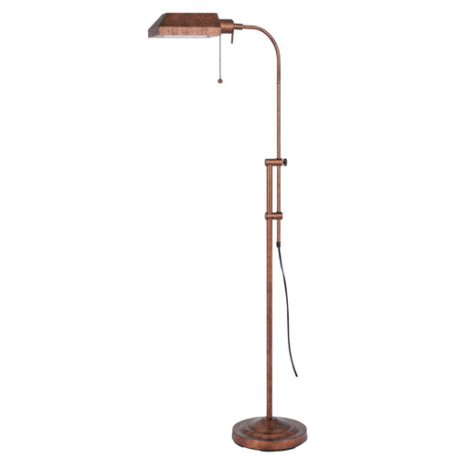 Pharmacy Floor Lamp w/ Adjustable Pole by Cal Lighting BO-117FL-RU Rust