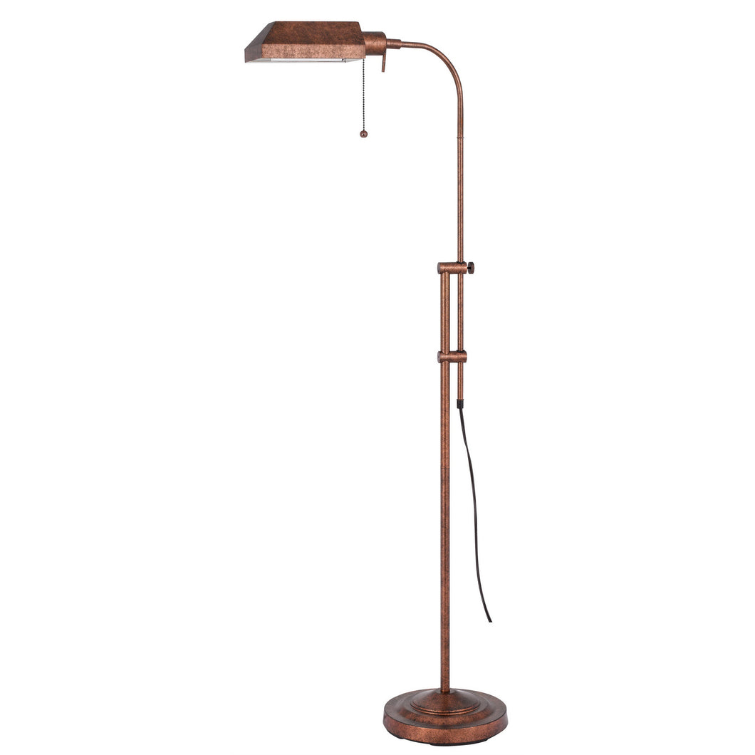 Pharmacy Floor Lamp w/ Adjustable Pole by Cal Lighting BO-117FL-RU Rust