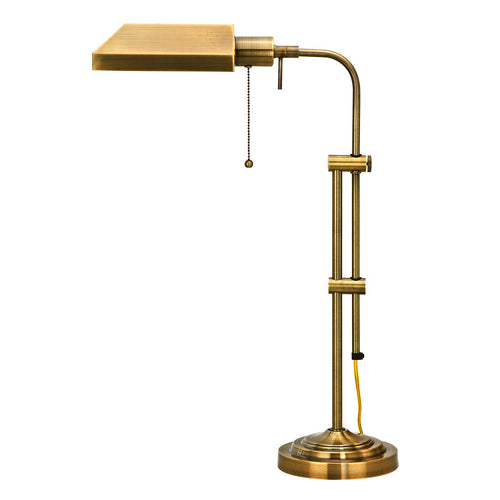 Pharmacy Table Lamp by Cal Lighting BO-117TB-AB Antique Bronze
