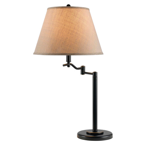 Dana Swing Arm Table Lamp by Cal Lighting BO-2350TB-DB Dark Bronze