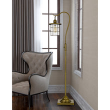 Load image into Gallery viewer, Silverton Floor Lamp with Glass Shade by Cal Lighting BO-2668FL-BAB Rubbed Antique Brass