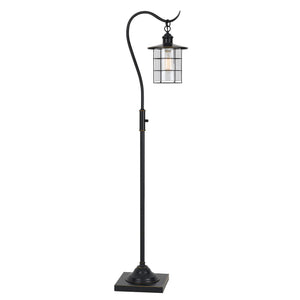 Silverton Floor Lamp with Glass Shade by Cal Lighting BO-2668FL-DB Dark Bronze