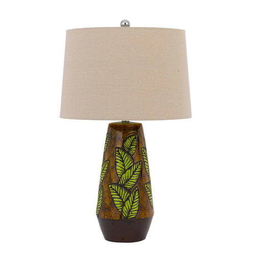Hanson Ceramic table Lamp by Cal Lighting BO-2973TB