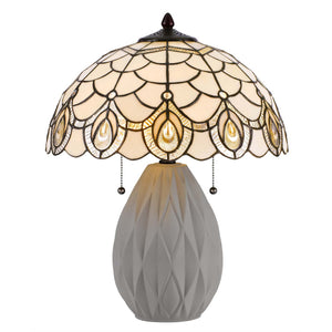 Tiffany Table Lamp w/ Pull Chain by Cal Lighting BO-3001TB