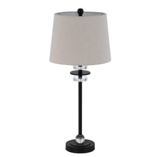 Load image into Gallery viewer, Sitka Buffet Lamp w/ Crystal Accent by Cal Lighting BO-3093BF-2 Black