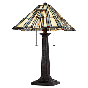 Tiffany Floor Lamp w/ Pull Chain Switches by Cal Lighting BO-3100TB