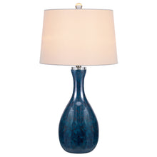 Load image into Gallery viewer, Gourd Style Glass Table Lamp by Cal Lighting BO-3143TB-2 Antique Blue Luster