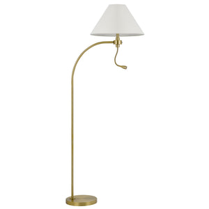 Ashland Mini Arc Metal Floor Lamp by Cal Lighting BO-3178FL-AB Antique Brass