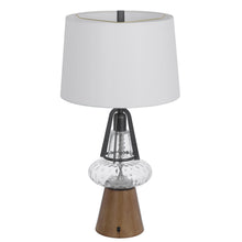 Load image into Gallery viewer, Marietta Metal &amp; Glass Table Lamp by Cal Lighting BO-3188TB