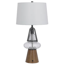 Load image into Gallery viewer, Marietta Metal &amp; Glass Table Lamp by Cal Lighting BO-3188TB