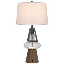 Load image into Gallery viewer, Marietta Metal &amp; Glass Table Lamp by Cal Lighting BO-3188TB