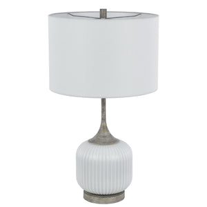 Palmyra Metal/Glass Table Lamp by Cal Lighting BO-3192TB