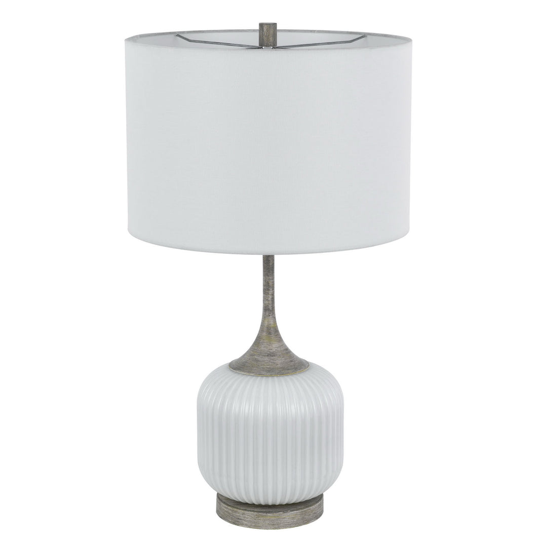 Palmyra Metal/Glass Table Lamp by Cal Lighting BO-3192TB