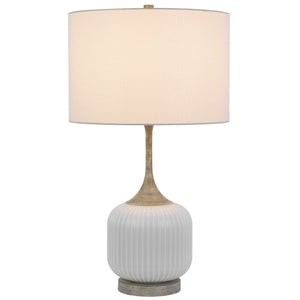 Palmyra Metal/Glass Table Lamp by Cal Lighting BO-3192TB