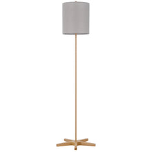 Load image into Gallery viewer, Metal Floor Lamp with Wooden Base by Cal Lighting BO-3196FL