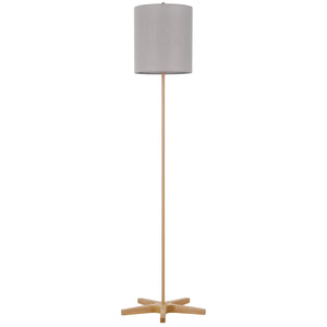 Metal Floor Lamp with Wooden Base by Cal Lighting BO-3196FL