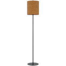 Load image into Gallery viewer, Metal Floor Lamp with Cork Shade by Cal Lighting BO-3197FL-BK