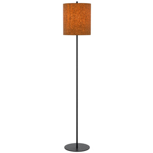 Metal Floor Lamp with Cork Shade by Cal Lighting BO-3197FL-BK