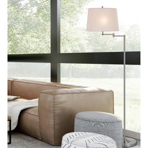 Colton Double Swing Arm Floor Lamp by Cal Lighting BO-3198FL-BS