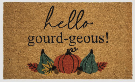 Hello Gourd Doormat by Ganz CA182590