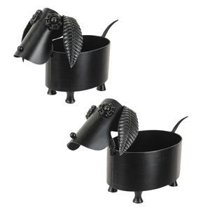 Gunmetal Dog Planter by Ganz CB176949