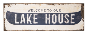 Oversized "Welcome to Our Lake House" Wall Decor by Ganz CB177826