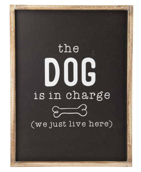 The Dog is in Charge... Wall Decor by Ganz CB179168