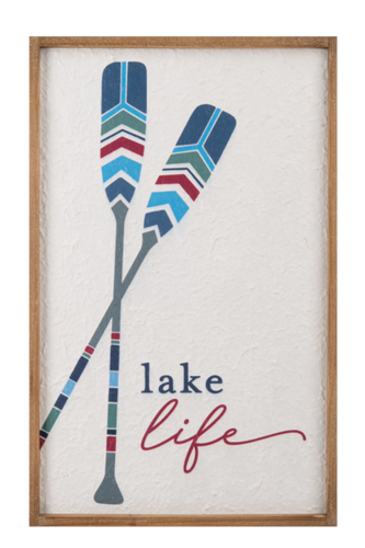 Lake Life with Paddles Wall Decor by Ganz CB179419