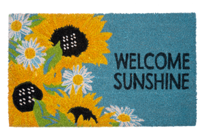 Welcome Sunshine with Sunflower Doormat by Ganz CB180708