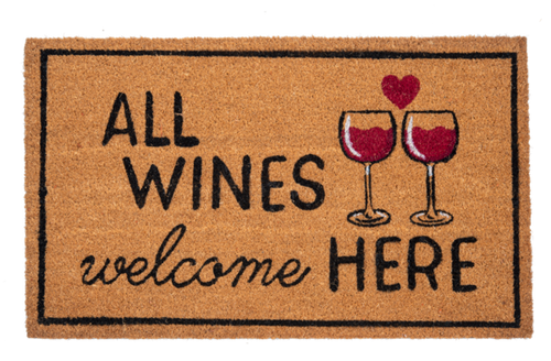 All Wines Welcome Here Doormat by Ganz CB182015