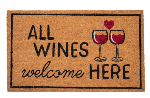 All Wines Welcome Here Doormat by Ganz CB182015