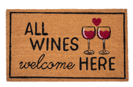 All Wines Welcome Here Doormat by Ganz CB182015
